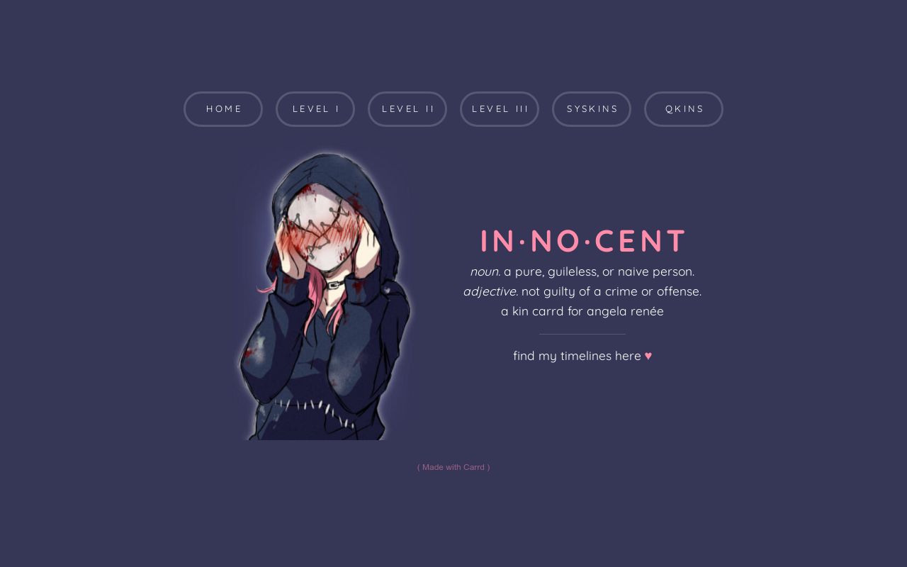 Carrd profile picture for @innocent